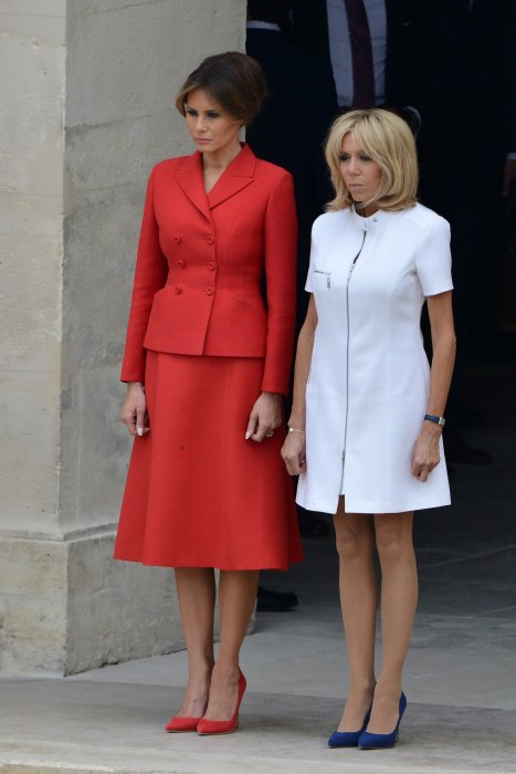 Melania Trump et Brigitte Macron : deux premières dames à Paris Melania Trump et Brigitte Macron : deux premières dames à Paris