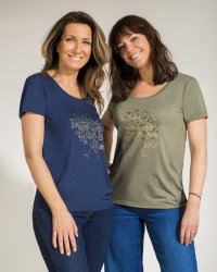 Anne-Claire Coudray et Sandrine Quétier marraines d'un t-shirt solidaire