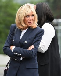 Brigitte Macron, supportrice de l'équipe de France de football