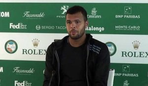 ATP - Monte-Carlo Rolex Masters 2016 - Jo-Wilfried Tsonga évoque son quart de finale contre Roger Federer