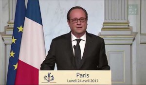 François Hollande votera Macron car il est "celui qui défend les valeurs qui permettent le rassemblement"