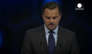 Leonardo DiCaprio récompensé à Davos pour son engagement en faveur de la planète