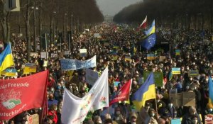 Manifestation à Berlin en solidarité avec l'Ukraine
