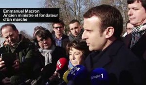 Déplacement d'Emmanuel Macron en Indre-et-Loire