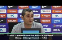 Barça - Valverde : "Étrange de jouer un match de championnat à l'étranger"
