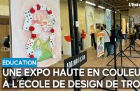 Les lycéens de Saint-Bernard exposent leurs œuvres à l’École de design de Troyes 