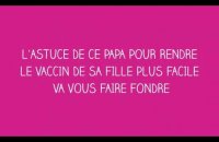 L'astuce de ce papa pour rendre le vaccin de sa file plus facile va vous faire fondre