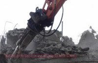 Démolition de l'ancien château d'eau de Mailly-Maillet