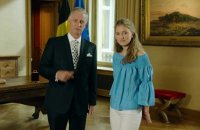 La Princesse Elisabeth visite le plateau de tournage du discours royal