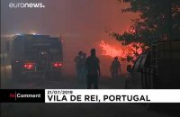 Vaste incendie au Portugal
