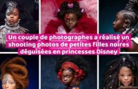 Un couple de photographes a réalisé un shooting photos de petites filles noires déguisées en princesses Disney