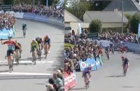 Cyclisme - Tour de Bretagne 2024 - Matys Grisel la 5e étape... grosse chute collective juste avant l'arrivée !