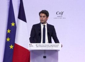 Gabriel Attal dénonce une « vague violente » d’antisémitisme en France en 2024