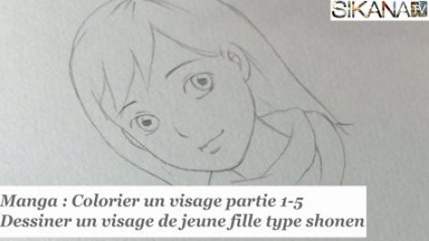 Manga Colorier Un Visage A L Aquarelle 1 5 Dessiner Un Visage De Jeune Fille Type Shonen Hd Sur Orange Videos
