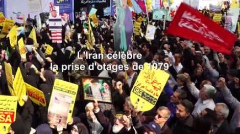 Manifestations En Iran Pour Celebrer La Prise D Otages De 1979