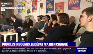 Présidentielle: pour les militants de la France insoumise, le débat n'a rien changé