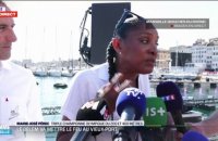 Marie-José Pérec attend la flamme à Marseille avec impatience: "On a envie que cette fête elle démarre"