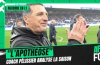 Auxerre en L1: "On finit en apothéose" sourit Pélissier