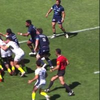 TOP 14 - Essai de Setareki BITUNIYATA 2 (MHR 2) - Montpellier Hérault Rugby - Stade Toulousain