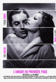Affiche de L'Amour en première page