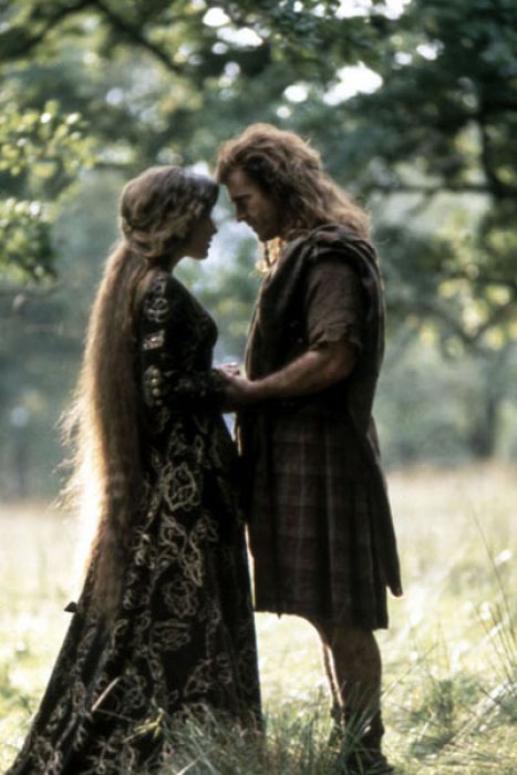 Sophie Marceau et Mel Gibson dans "Braveheart" Sophie Marceau et Mel Gibson dans "Braveheart"