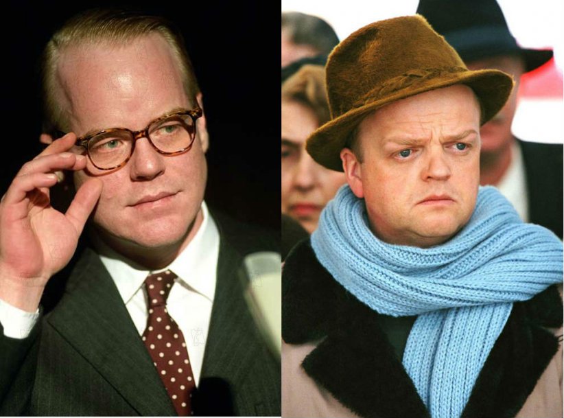 Philip Seymour Hoffman et Toby Jones pour Truman Capote Philip Seymour Hoffman et Toby Jones pour Truman Capote