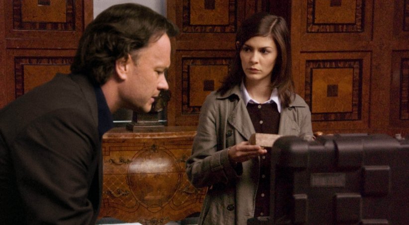 Jean Reno et Audrey Tautou avec Tom Hanks dans "Da Vinci Code" (2006) de Ron Howard Jean Reno et Audrey Tautou avec Tom Hanks dans "Da Vinci Code" (2006) de Ron Howard