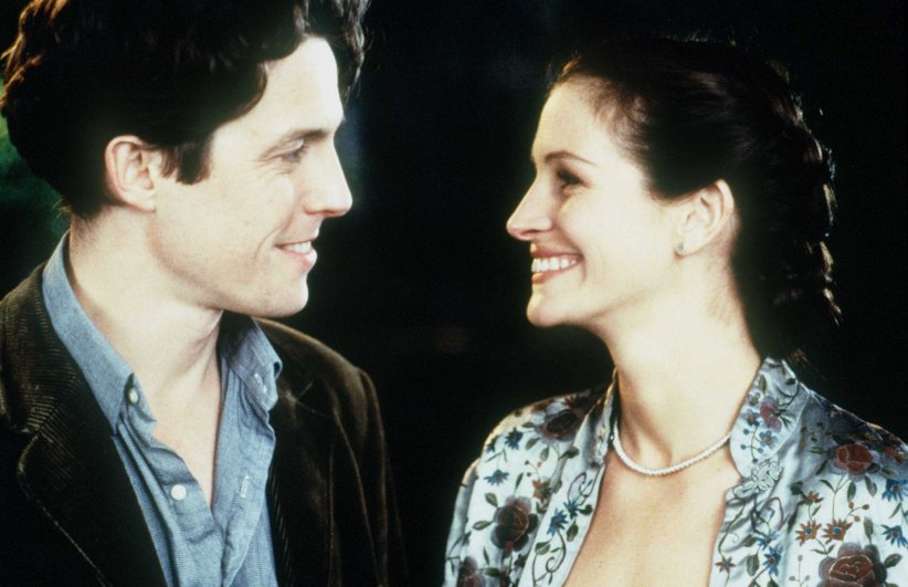 Hugh Grant et Julia Roberts, "Coup de foudre à Notting Hill" (1999) Hugh Grant et Julia Roberts, "Coup de foudre à Notting Hill" (1999)