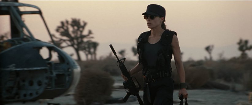 Sarah Connor, "Terminator 2 : Le Jugement dernier" (1991) Sarah Connor, "Terminator 2 : Le Jugement dernier" (1991)