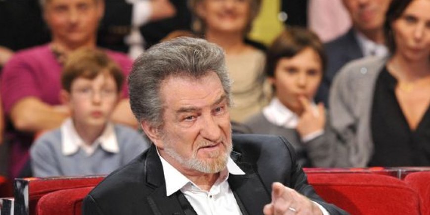 Eddy Mitchell lors de l'enregistrement de