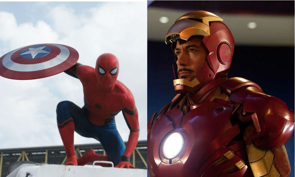 Tom Holland dans[ITALIC] Captain America : Civil War[/ITALIC] et Robert Downey Jr. dans [ITALIC]Iron Man 2[/ITALIC]