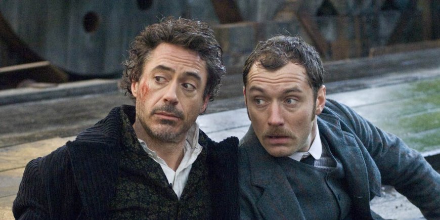 Jude Law et Robert Downey Jr. dans