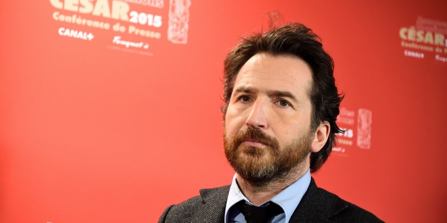 Edouard Baer se rendant à la conférence de presse de la Cérémonie des César à Paris, le 28 janvier 2015.