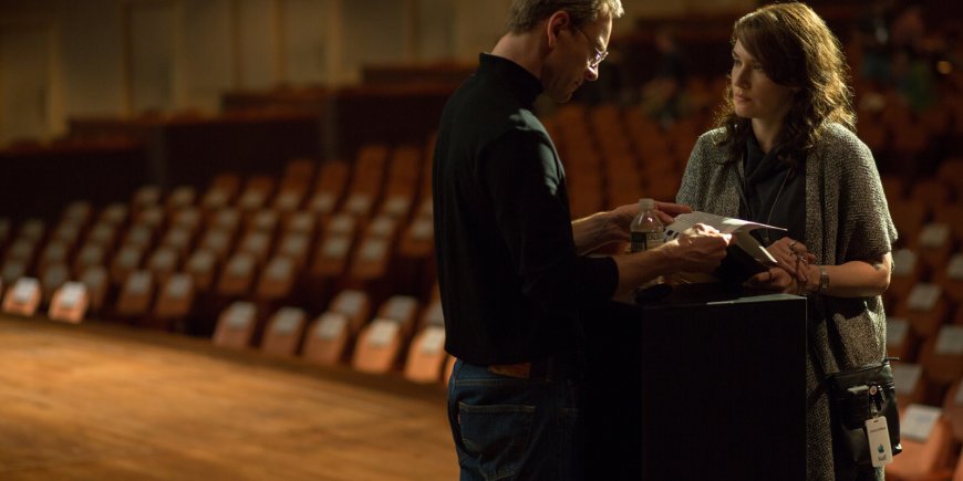 Michael Fassbender et Kate Winslet dans Steve Jobs