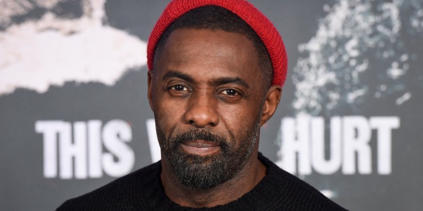 Idris Elba lors d'une conférence de presse pour annoncer son projet de livres pour enfants à Londres, le 16 mars 2021.