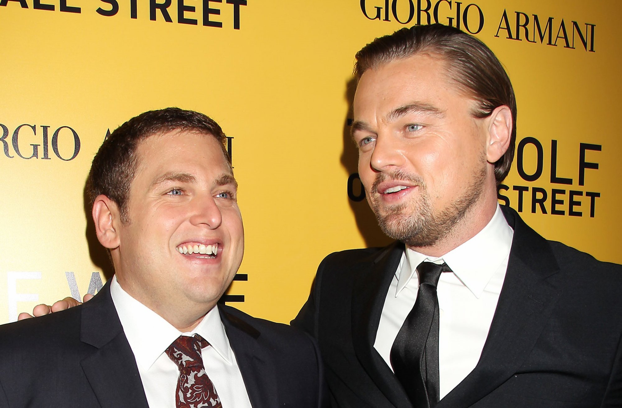 Jonah Hill et Leonardo DiCaprio complices à la première new-yorkaise du 