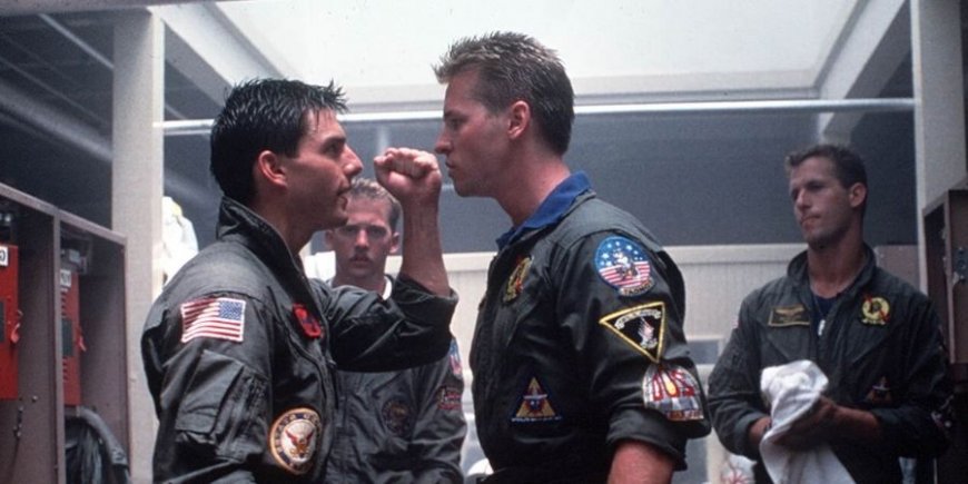 Tom Cruise et Val Kilmer dans