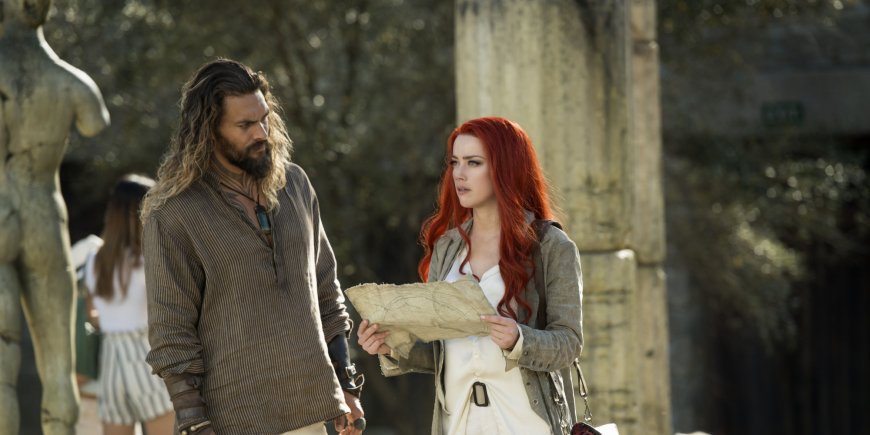Jason Momoa et Amber Heard dans le film