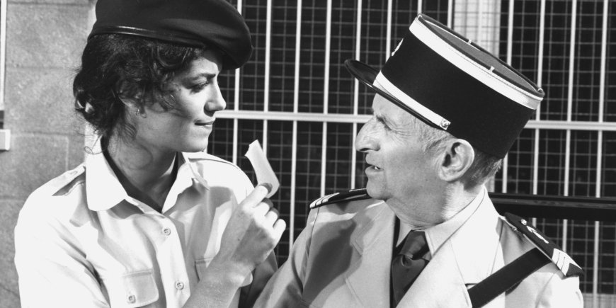 Louis de Funès sur le tournage du film