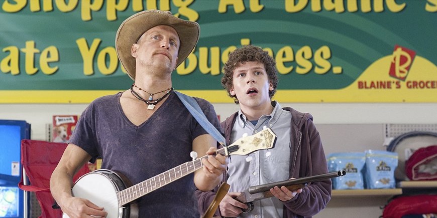 Jesse Eisenberg et Woody Harrelson dans