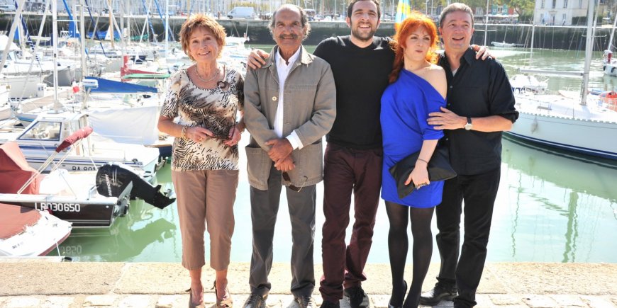 Marion Game, Gérard Hernandez, David Mora, Anne-Élisabeth Blateau et Frédéric Bouraly au 13e Festival de la fiction TV de La Rochelle, le 10 septembre 2011.