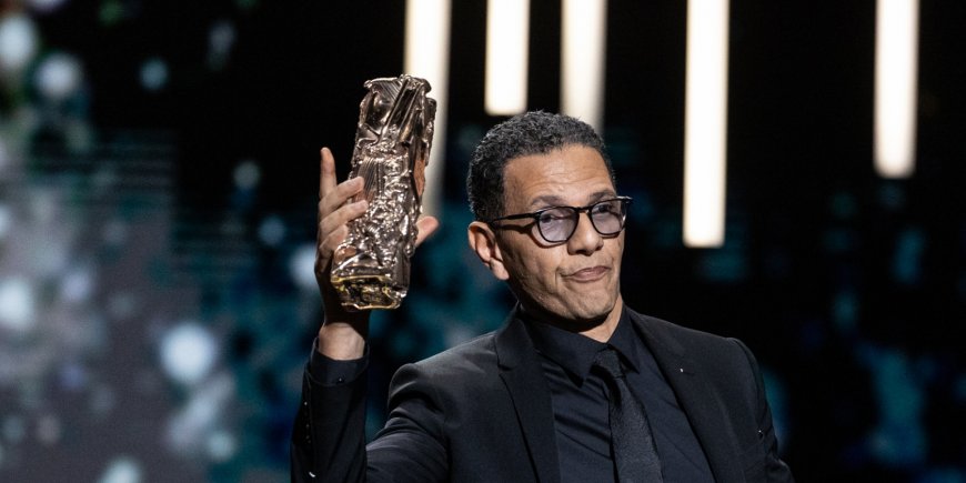 Roschdy Zem lors de la 45e cérémonie des César à la salle Pleyel à Paris, le 28 février 2020.