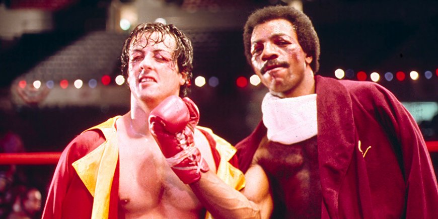 Sylvester Stallone et Carl Weathers dans