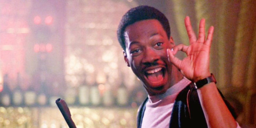 Eddie Murphy dans son rôle fétiche d'Axel Foley pour Le Flic de Beverly Hills 2