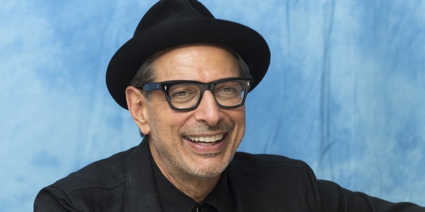 Jeff Goldblum lors d'une conférence de presse pour le film