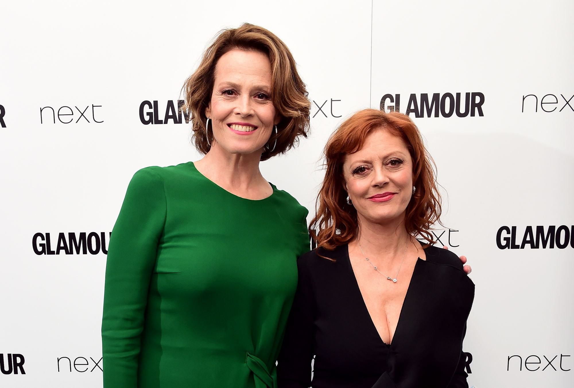 Susan Sarandon et Sigourney Weaver à la cérémonie des Glamour Women of the Year Awards 2016, à Londres, le 7 juin 2016.
