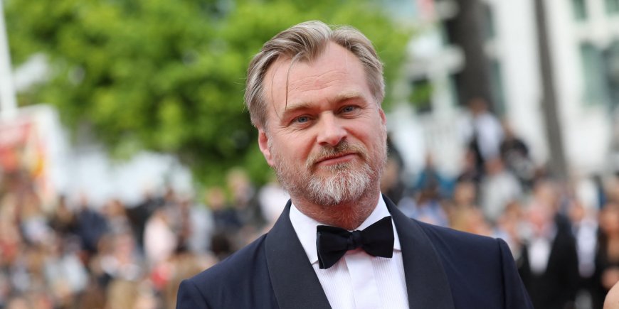 Christopher Nolan lors de la montée des marches du film