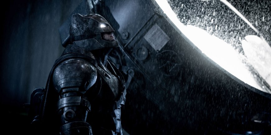 Ben Affleck dans son costume d'homme chauve-souris pour