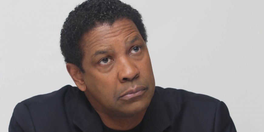 Denzel Washington durant la conférence de presse de