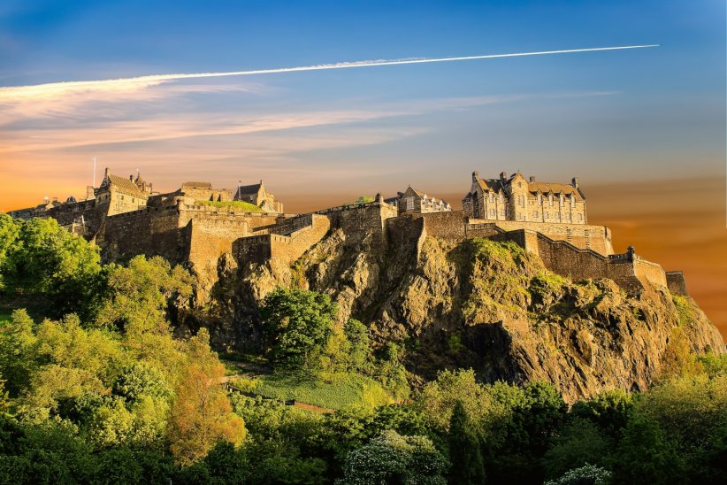 Le château d'Édimbourg, en Écosse Le château d'Édimbourg, en Écosse
